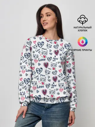 Женский свитшот / Love