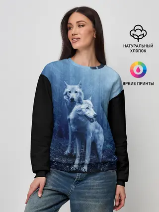 Женский свитшот / Волки
