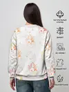 Женский свитшот / Рогатая кошка с мышами