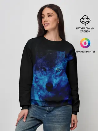 Женский свитшот / Волк Вселенная