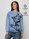 Женский свитшот / Улыбающийся кот