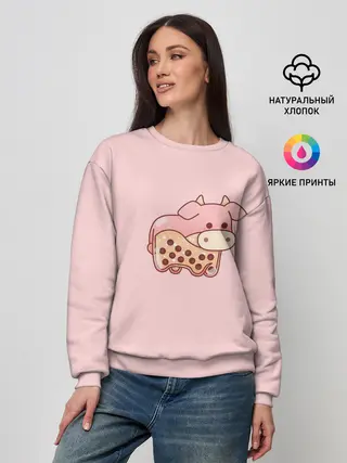 Женский свитшот / Стеклянная свинка