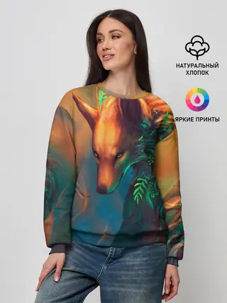 Женский свитшот / Волшебная лиса
