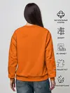 Женский свитшот / Человек-Бензопила на голубом фоне