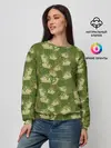 Женский свитшот / кружка пива милитари
