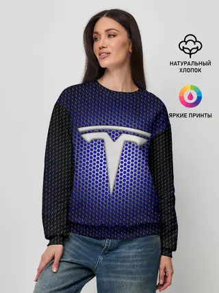 Женский свитшот / Космические технологии TESLA