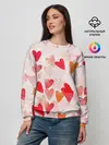 Женский свитшот / Ванильные сердечки
