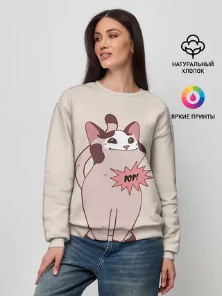 Женский свитшот / Pop Cat