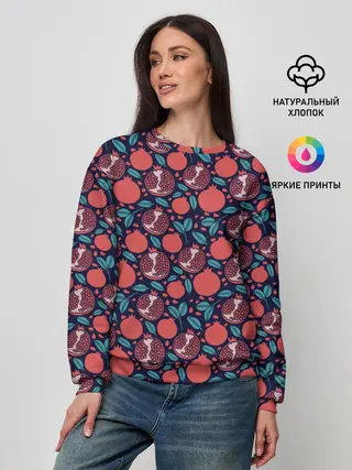 Женский свитшот / Гранат