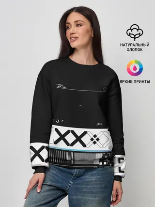 Женский свитшот / Printstream | Поток информации