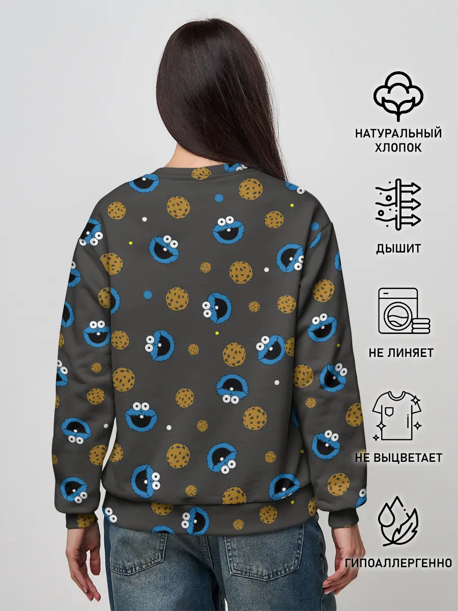 Женский свитшот / Cookie Monster