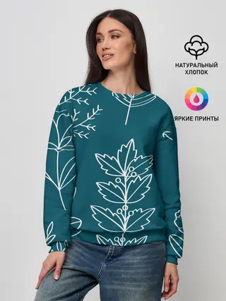 Женский свитшот / Цветы