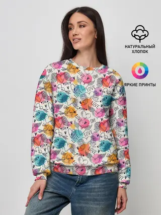 Женский свитшот / Love