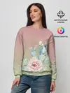 Женский свитшот / суккулент градиент