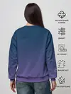 Женский свитшот / волченок на луне рисунок
