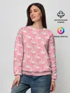 Женский свитшот / Розовый Фламинго