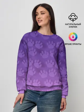 Женский свитшот / Кошачьи Следы