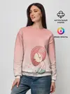 Женский свитшот / влюбленная девушка ноутбук