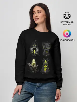 Женский свитшот / Little Nightmares 2 арт