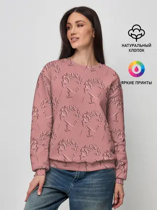 Женский свитшот / Скульп монограмма полностью
