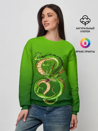Женский свитшот / земляной анимешный дракон