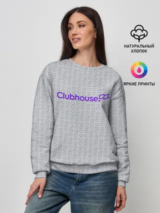 Женский свитшот / Clubhouse | Gray