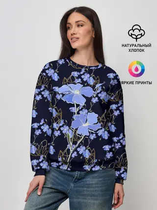 Женский свитшот / Незабудки