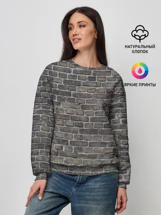 Женский свитшот / кирпич