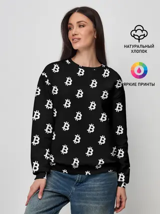Женский свитшот / BITCOIN CRYPTOCURRENCE
