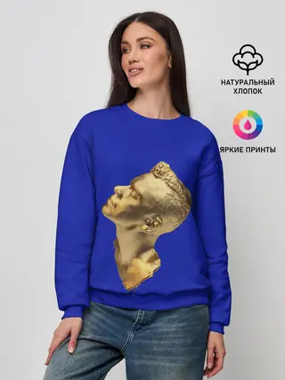 Женский свитшот / Черно белая Голова