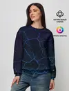 Женский свитшот / НЕОНОВЫЕ ТРЕЩИНЫ | NEON CRACKS