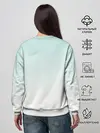 Женский свитшот / Девочка и любимый кот арт