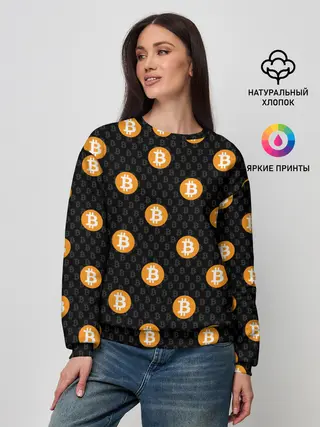 Женский свитшот / БИТКОИН | BITCOIN