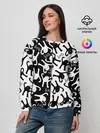 Женский свитшот / МЕМ КОТ ЪУЪ СЪУКА