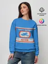 Женский свитшот / Спички blue