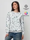 Женский свитшот / Отпечатки лап животных
