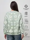 Женский свитшот / цветочный узор