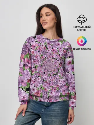 Женский свитшот / СИРЕНЬ | VIOLET LILAC
