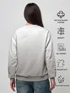 Женский свитшот / французский бульдог сердечко