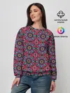 Женский свитшот / Африканский цветочный узор