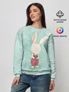 Женский свитшот / Зайчик с подарком
