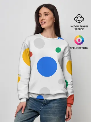 Женский свитшот / Цветной горох