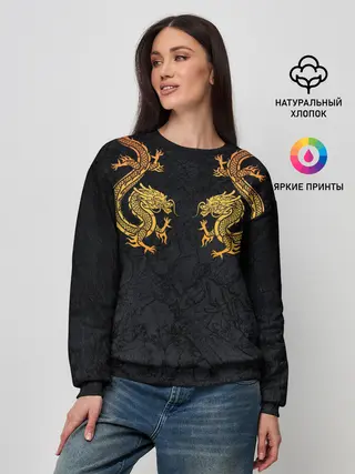 Женский свитшот / GOLD CHINA DRAGONS
