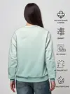 Женский свитшот / единорог с бабочками