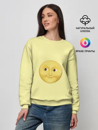 Женский свитшот / светлая луна