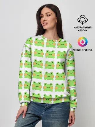 Женский свитшот / лягушка