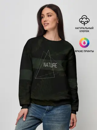 Женский свитшот / Nature | Природа | Дизайнерска