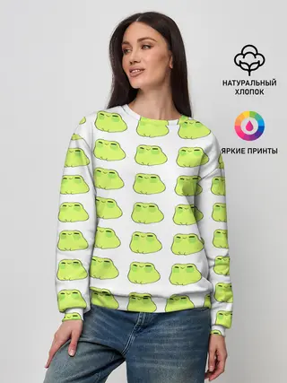 Женский свитшот / лягушечки