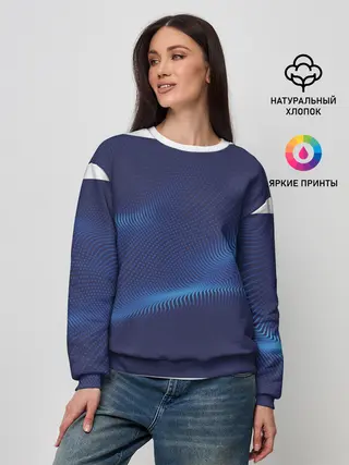 Женский свитшот / 3D волна
