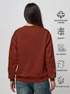 Женский свитшот / Русский медведь в шляпе